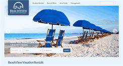 Desktop Screenshot of beachviewvacationrentals.com